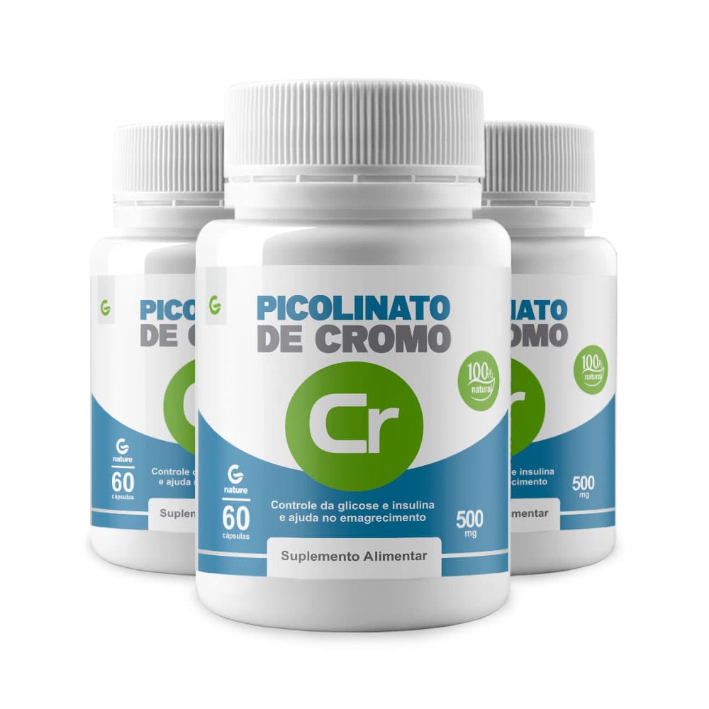 PICOLINATO DE CROMO 500mg – 60 Cápsulas