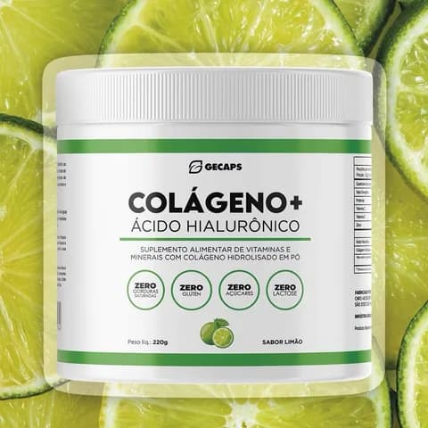COLÁGENO + ÁCIDO HIALURÓNICO – SABOR LIMÓN